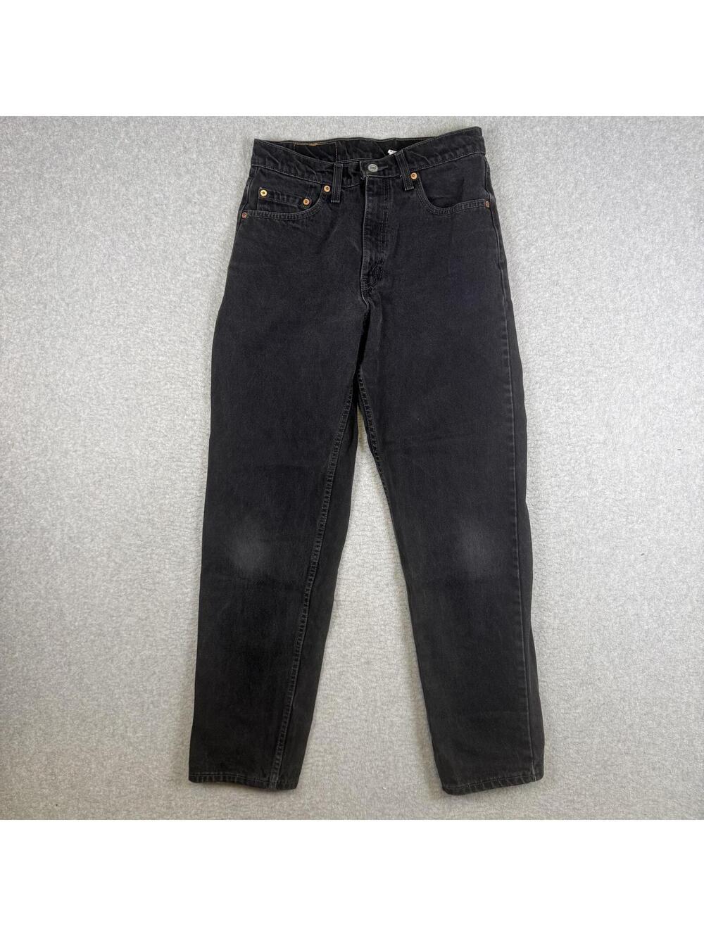 Levi's 550 Men's Size 30x32 Black Relaxed Fit Straight Leg Ankle Length Jeans